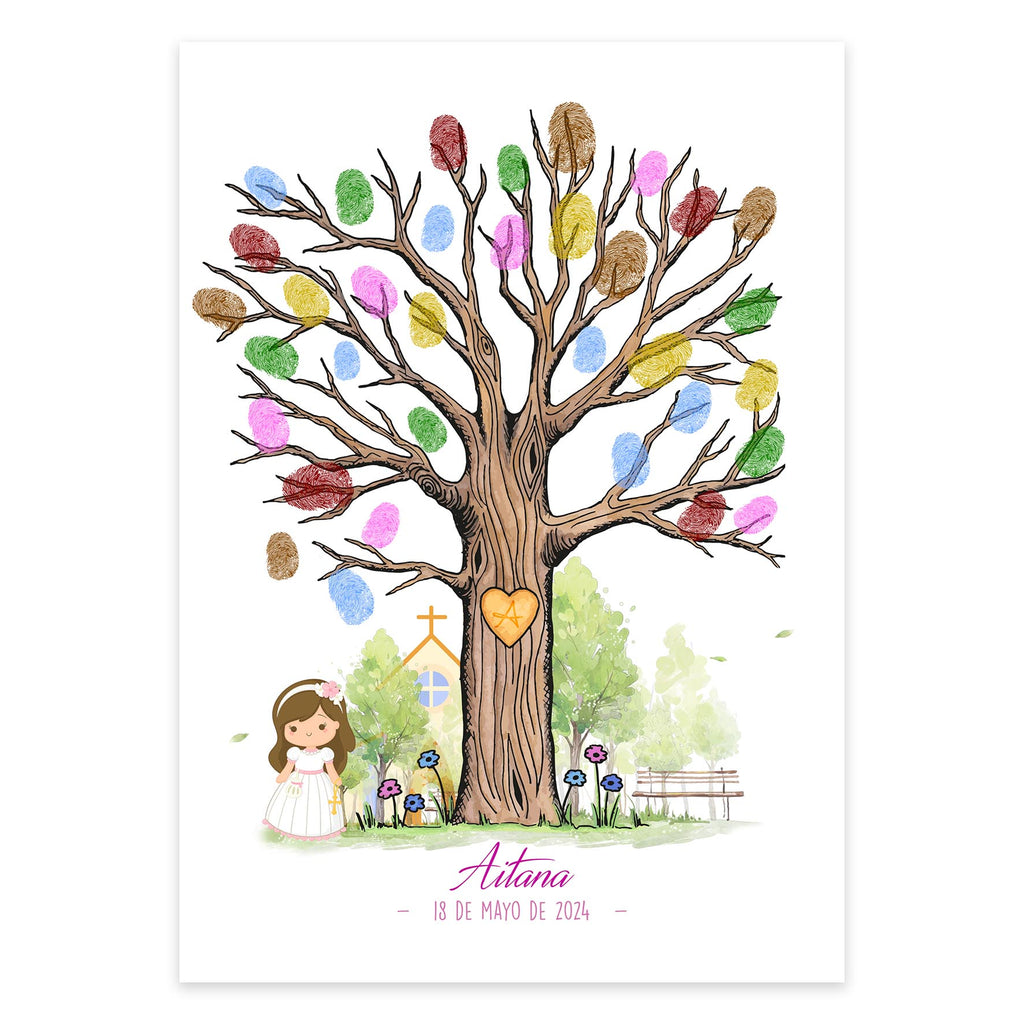 Árbol de huellas para comuniones