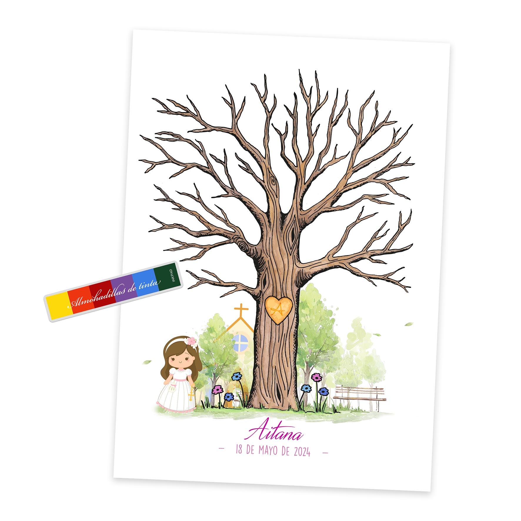 Árbol de huellas para comuniones