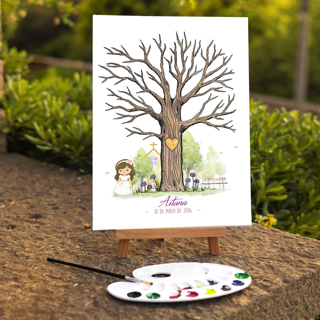 Árbol de huellas para comuniones